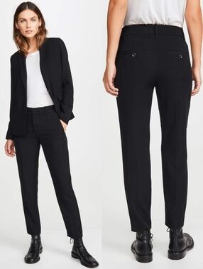 Vince Black Soft Tailored Trousers
